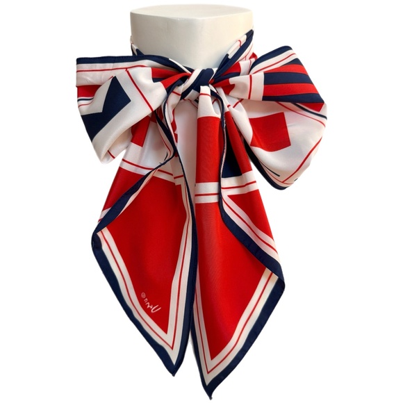 Vintage Vera Neumann Nautical Signal Flag Scarf - Picture 1 of 7